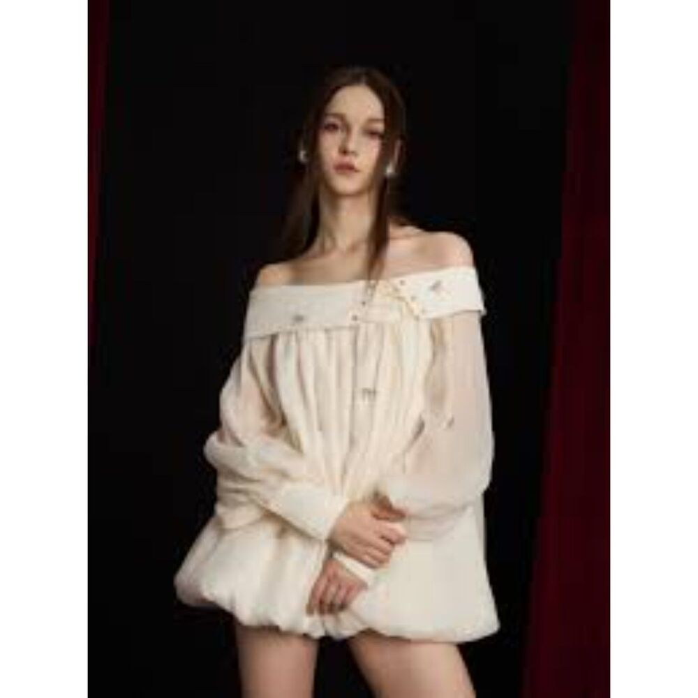 Amelie Women’s Kailey Bubble Organza Mini Dress size S Fairy Princess Mori Girl